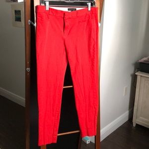 Red work pants, Banana Republic